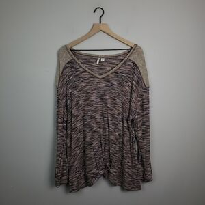 Cato Pink Stripe Long Sleeve 22/24w